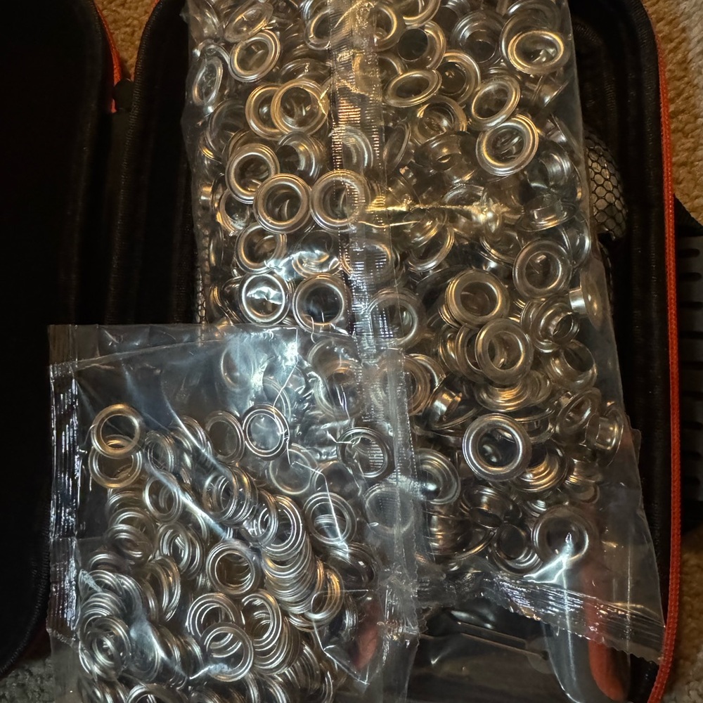 Silver Grommet Set for Home Projects